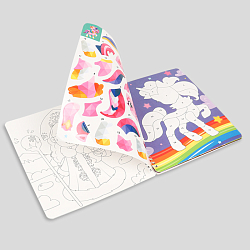 Раскраска с наклейками на гребне