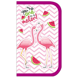 Пенал  1отдел.  190*115мм Flamingo