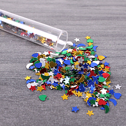 Декоративные фигурные звездочки ассорти 12шт (набор)