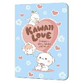 Блокнот 100*150мм 24л. кл. Kawaii Love (голубой)