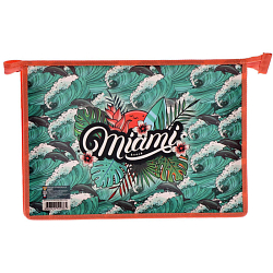 Папка  для тетрадей  А4 на молнии Майами