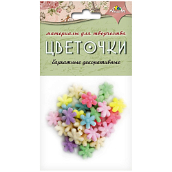 Декоративные бархатные цветочки