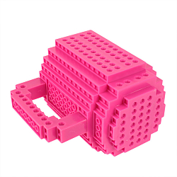 Кружка-конструктор 400мл розовая (УЦЕНКА)