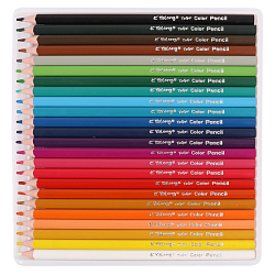 Карандаши 24цв ароматизированные трёхгранный корпус