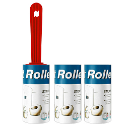 Щетка-роллер с липкой лентой для одежды +2 сменных блока