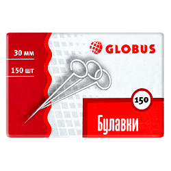 Булавка канцелярская 30мм 150шт/уп