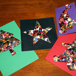 Декоративные фигурные звездочки ассорти 12шт (набор)