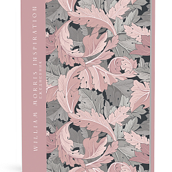 Ежедневник 140*210мм 64л. William Morris Inspiration (розовые и серые листья)