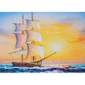 Набор для творчества "Рисование по номерам" 40*30см  Корабль