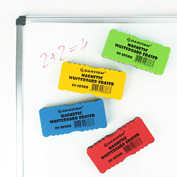 Губка-стиратель магнитная для маркерной доски 12,8*6см