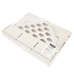 Лоток вертикальный 3 отделения  белый