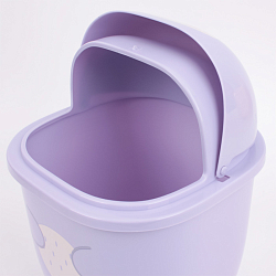 Ёмкость для мусора настольная фиолетовая