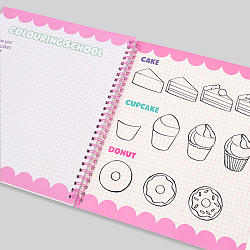 Раскраска на спирали "Кондитерская"