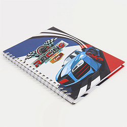 Блокнот 13*18 см 48л на спирали "Racing Car"