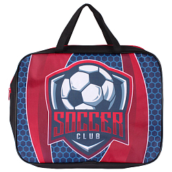 Папка школьника А4 с ручками + твёрдое дно Soccer печать на ткани