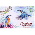 Альбом  для рисования 20л на склейке для девочек  "Darvish" плотность 100гр/м2 РБ