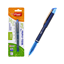 Ручка шар. синяя  "Flair" WRITO-METER Silk 0,7мм,длина линии 3 км.,блистер