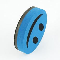 Губка-стиратель магнитная для маркерной доски "смайлик" 9,3*2см