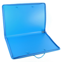 Папка А3 пласт. жесткое дно синяя