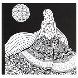 Раскраска-перевёртыш "В узорном мире" 24л 215*215мм