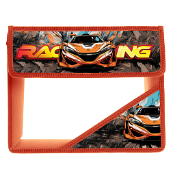 Папка для тетрадей А5 2отд на липучках Racing car