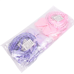 Праздничное украшение ободок "Косички" с бантом