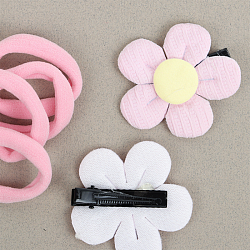 Аксессуары для волос в наборе (2 заколки-зажима+ 4резинки)