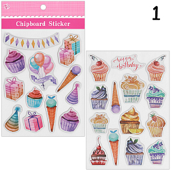 Наклейки бумажные 2шт в наборе ассорти