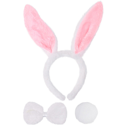 Праздничное украшение ободок "Зайка" 3 предмета