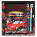 Блокнот 13,5*18 см 50л с замком "Racing Sport" с ручкой