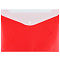 Папка-конверт на кнопке А4  Diamond красная с дополнительным карманом