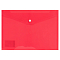 Папка-конверт на кнопке А4 красная 160мкм