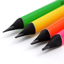 Карандаш ч/г с ластиком "Darvish" корпус трёхгранный ассорти НВ