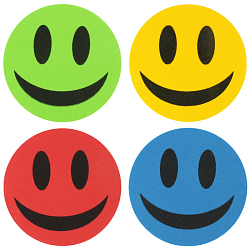 Губка-стиратель магнитная для маркерной доски "смайлик" 9,3*2см