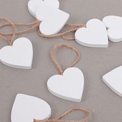 Подвески деревянные "Сердечки" 8 шт в наборе