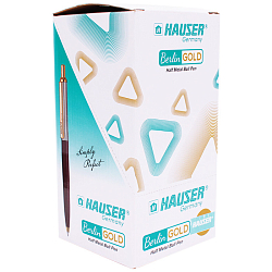 Ручка автоматическая шариковая синяя Berlin Gold HAUSER