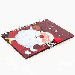 Блокнот 13*18 см 48л на спирали с замком Новый год