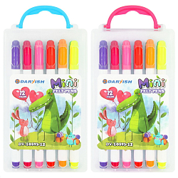 Фломастеры 12цв "Darvish" mini