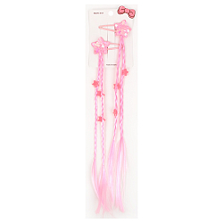 Заколка для волос 2 шт. в наборе (клик-клак с косичкой)