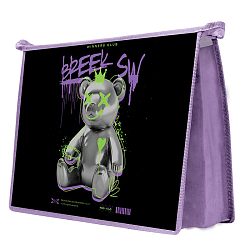 Папка  для тетрадей  А4 на молнии, печать на картоне Мишка