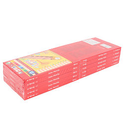 Карандаши 12цв шестигранные толстые