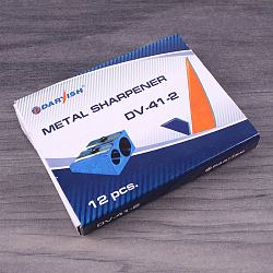 Точилка металлическая "Darvish" двойная цветная