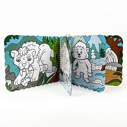 Раскраска многоразовая "Животный мир" + 8 цв. маркеров