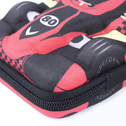 Пенал "3D CARS" 23,5*14*6см (красный)