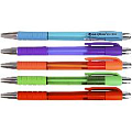 Ручка авт. син. "Darvish" корпус прозрачный цветной с цветным резиновым держателем (40)