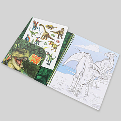 Раскраска на спирали "Динозавры"