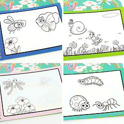 Раскраска  водная с маркером Насекомые