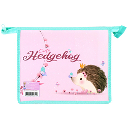 Папка  для тетрадей  А5 на молнии Ежонок