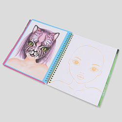 Раскраска с трафаретами на гребне