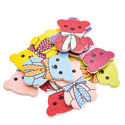 Пуговки декоративные "Мишки" , ПЭТ-пакет.